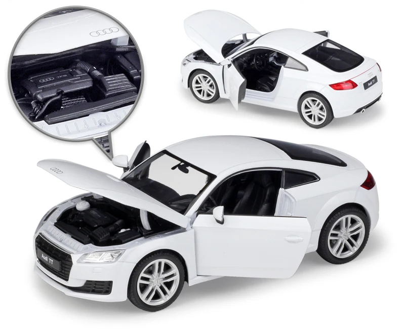 WELLY литая в масштабе 1:24 модель автомобиля 2014 Audi TT Coupe игрушечный автомобиль из