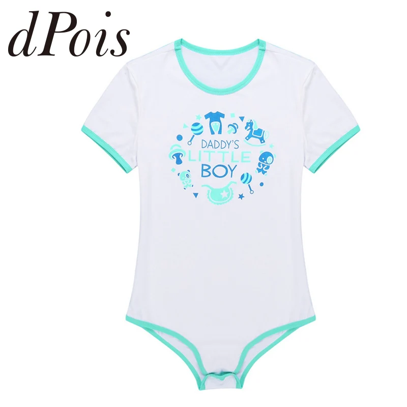 Sissy мужское взрослое цельное нижнее белье подгузники для влюбленных короткий