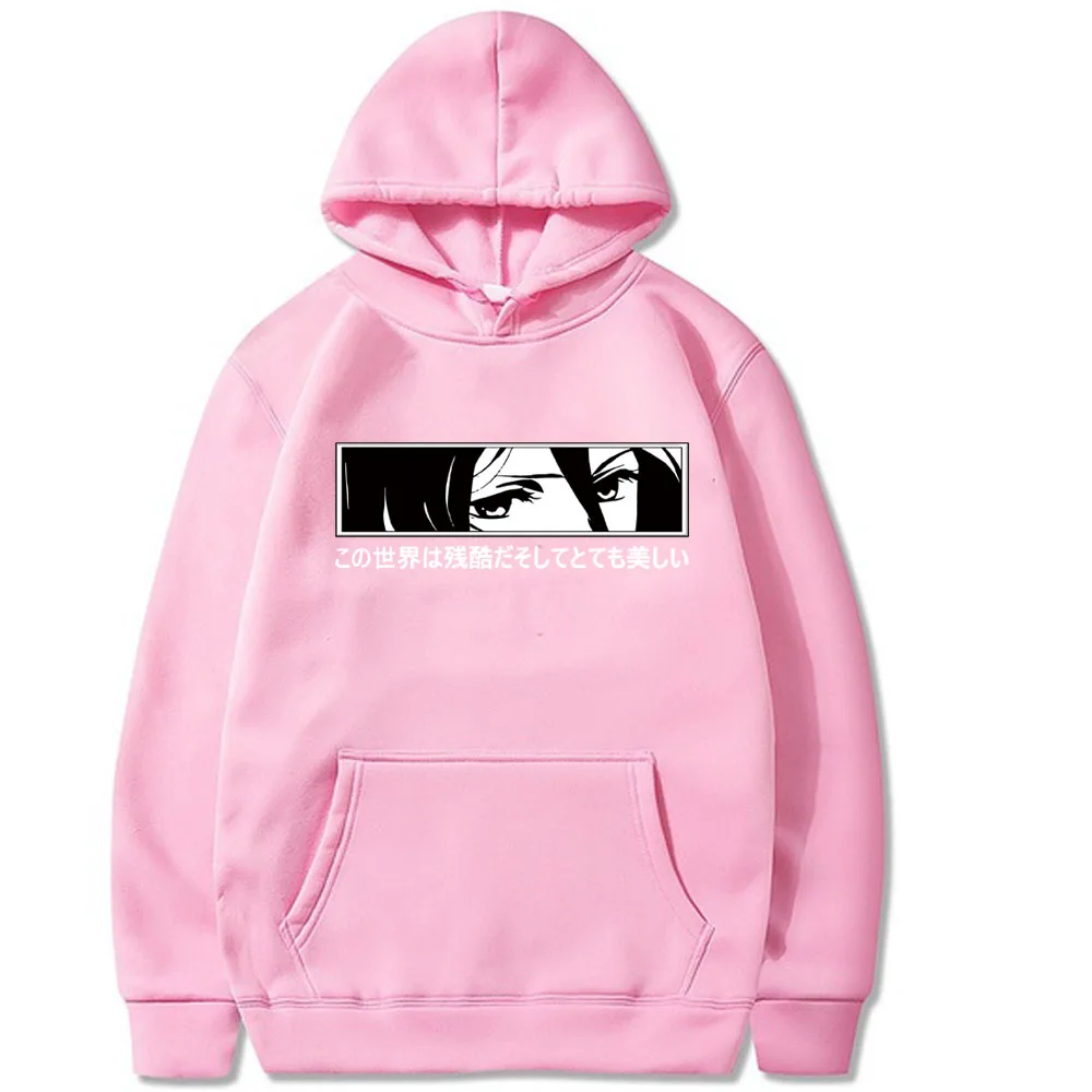 

Attack on Titan Hoodie Japanese Anime Long Sleeves Loose Sweatshirt Unisex Clothes