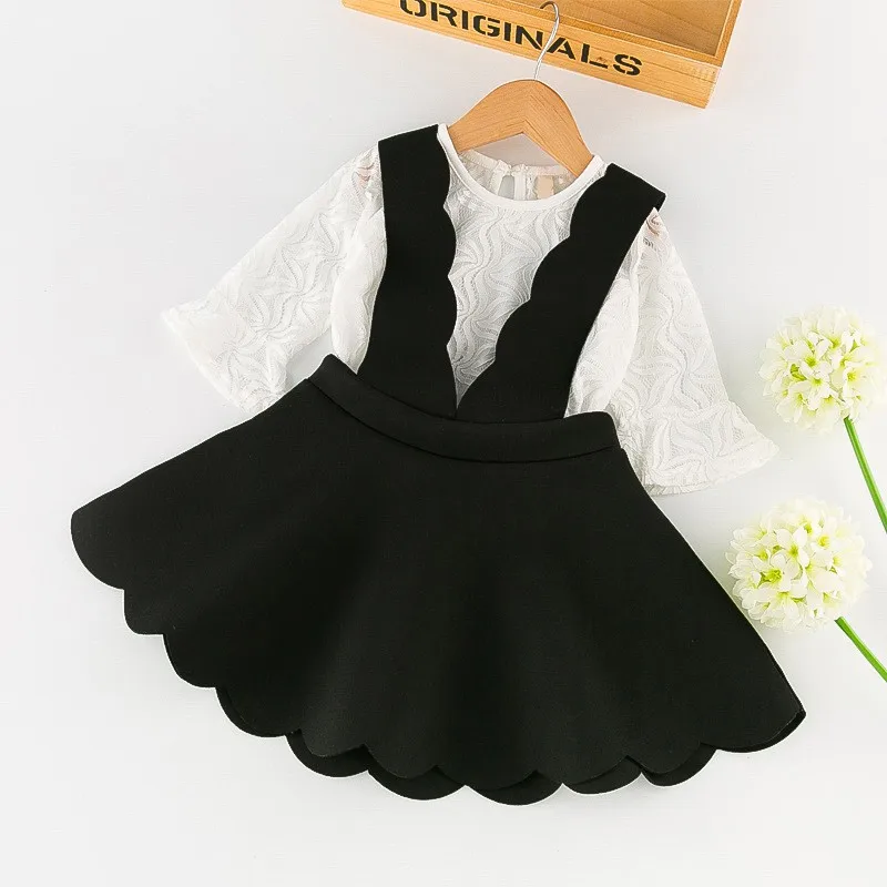 Детское платье для маленьких девочек Милая одежда милый кружевной топ с длинными
