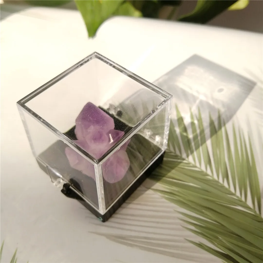 

High quality Natural stone deep Amethyst Quartz Crystal Cluster Specimen Healing Crystal Set