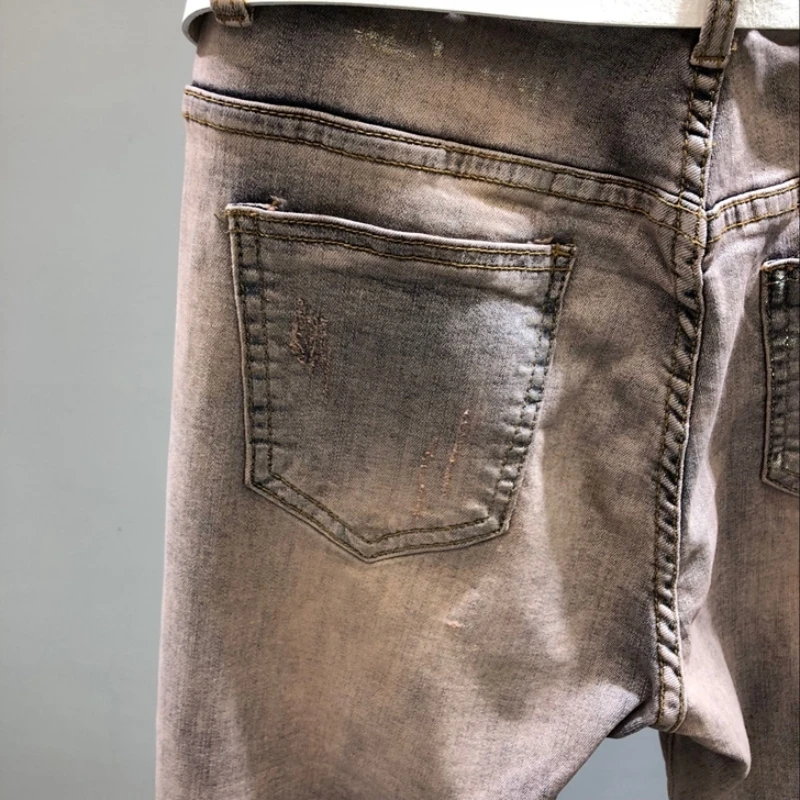 Женские штаны в стиле пэчворк с 3D цветами и блестками-карандаш стрейч из денима