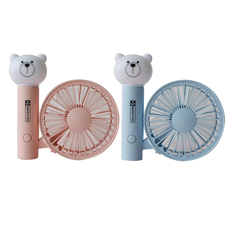 2 шт портативный ручной вентилятор летний домашний маленький милый мультяшный
