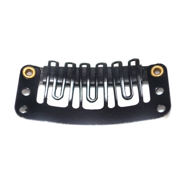 Черный/белый 3 2 парик зажимы без следа волос карты U форменные Наращивание парики