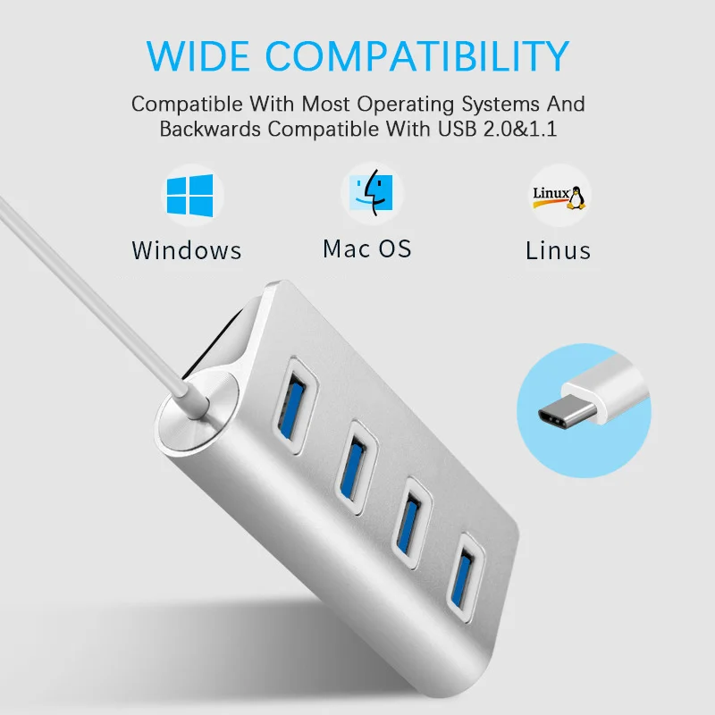 

USB 3.0 Hub USB Hub 3.0 Multi USB Splitter 3 Hab Use Power Adapter 4/7 Port 2.0 USB3 Hub For PC Macbook Computer Accessories
