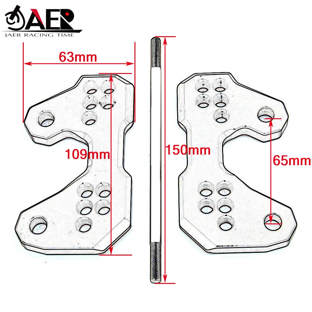 Задний комплект JAER для мотоцикла Yamaha MT03 MT25 R3 2015-2020 YZF R25 2013-2020 сменный базовый