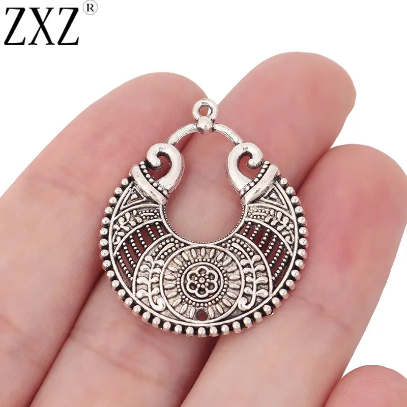 ZXZ 10 шт. этнические ацтекские круглые подвески в стиле хиппи для сережек богемные