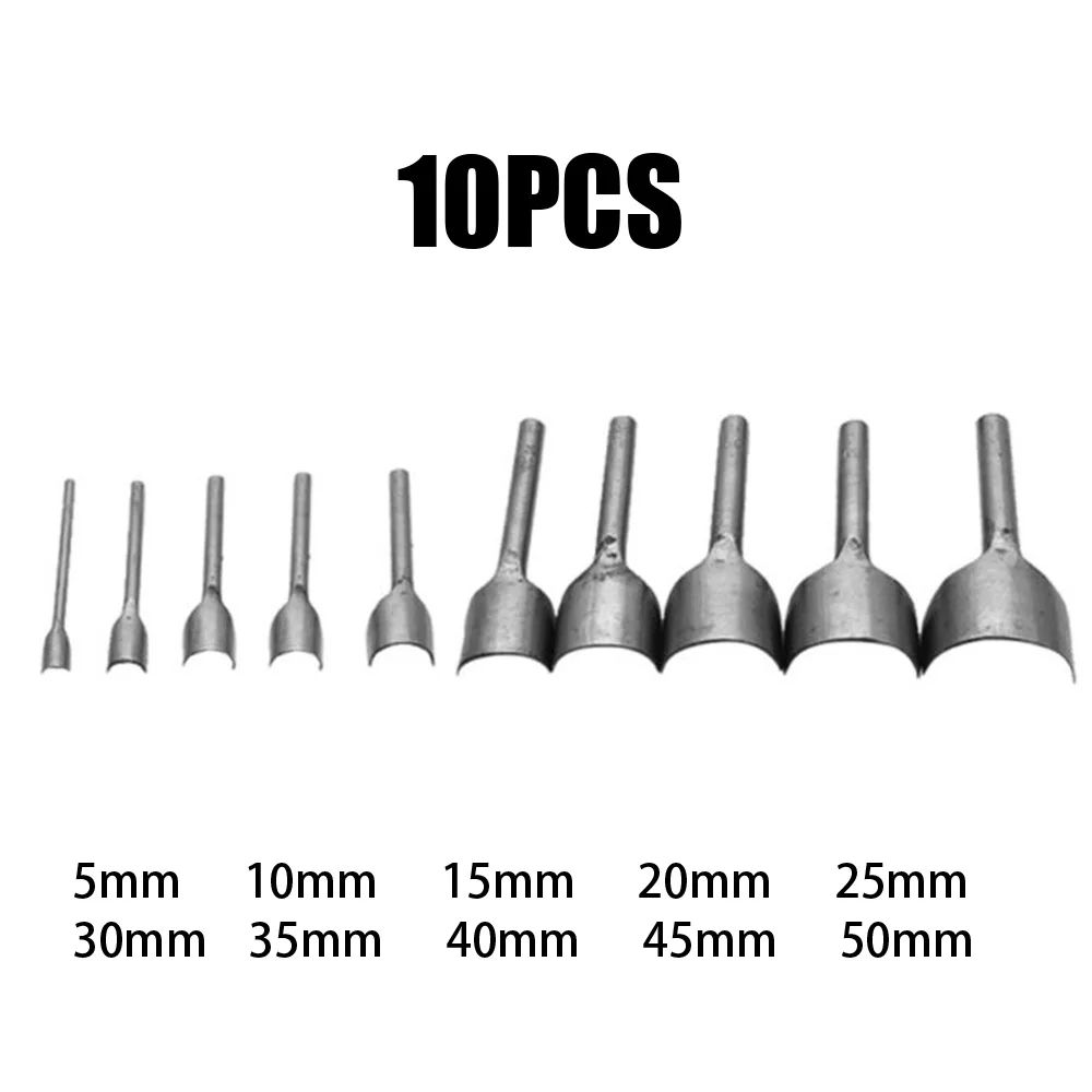10 шт. кожаное ремесло полукруглый резак ремень кошелек конец ручной инструмент DIY