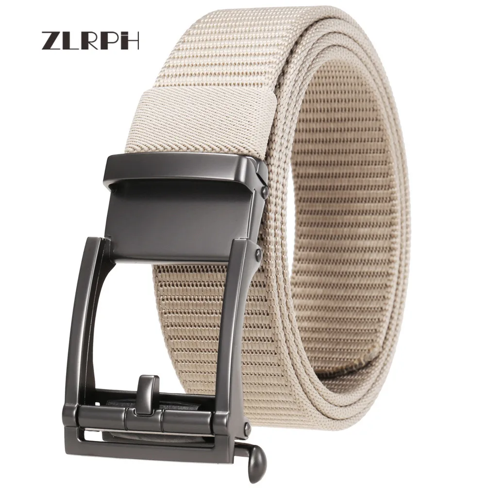 

ZLRPH New No tooth belt Canvas Belt Men Nylon Belts Weave Male Brand Waist Belt Multicolor optional