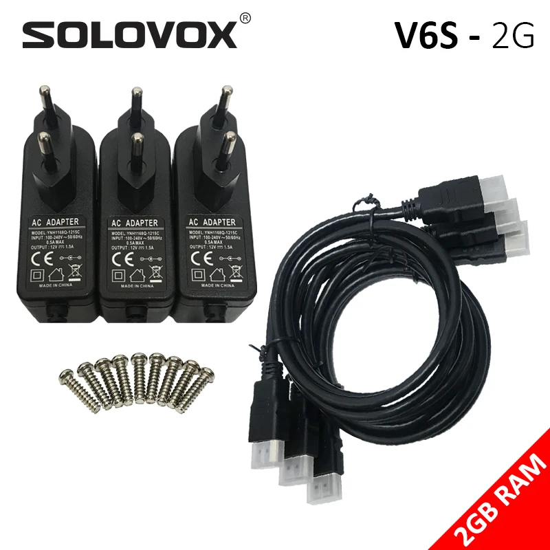 Спутниковая ТВ-приставка SOLOVOX V6S 2G MINI HD DVB S2 доставка в Бразилию поддержка карт IKS