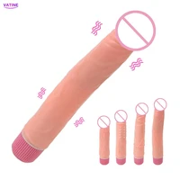 20 24cm real penis vibrator spikes dildos for women anal plug vagina massager masturbator female sex toys adults products erotic