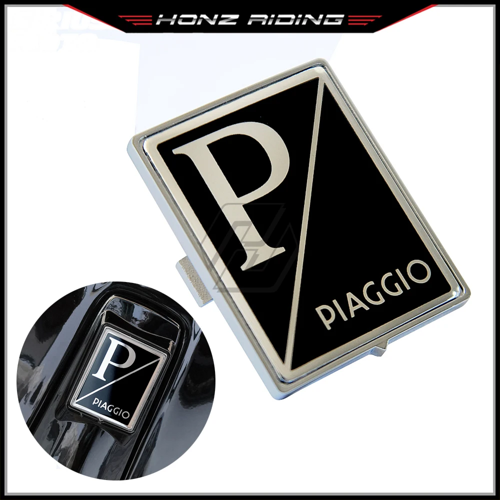 For Piaggio Vespa Primavera Sprint GTS Super 50 150 250 300 300ie Scooter Accessorie Front Rectangle Badge