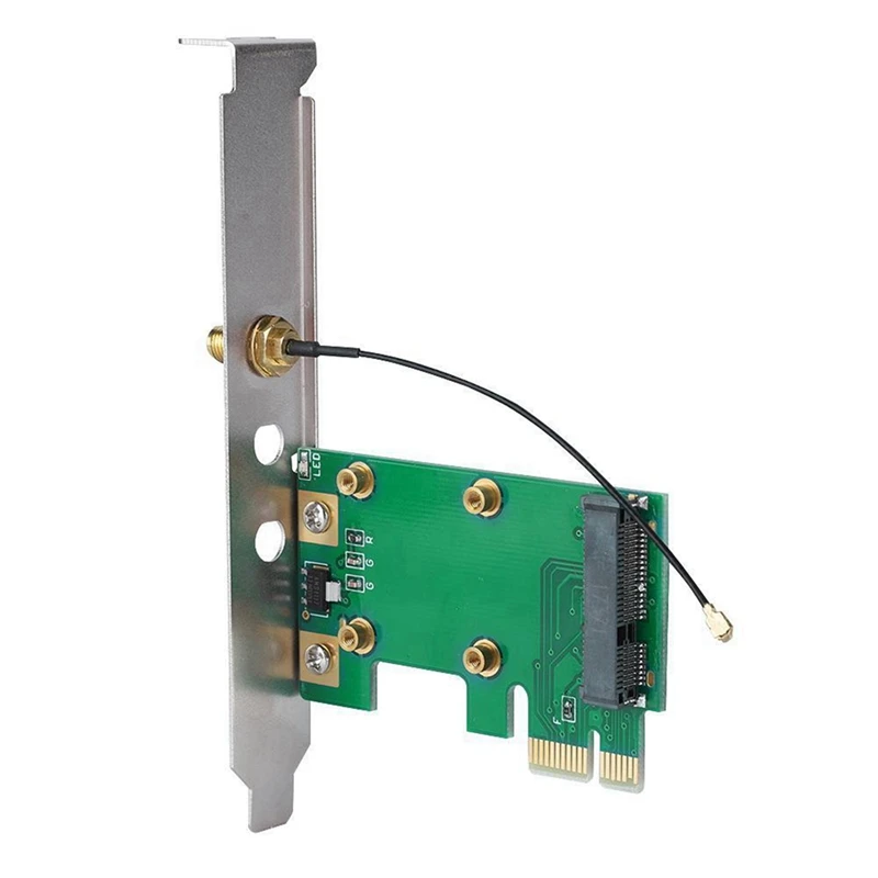 

1 Pcs Wireless Wifi Network Card Mini Pci-E to Pci-E Adapter & 1 Pcs AR5B225 300M Wireless Network Card