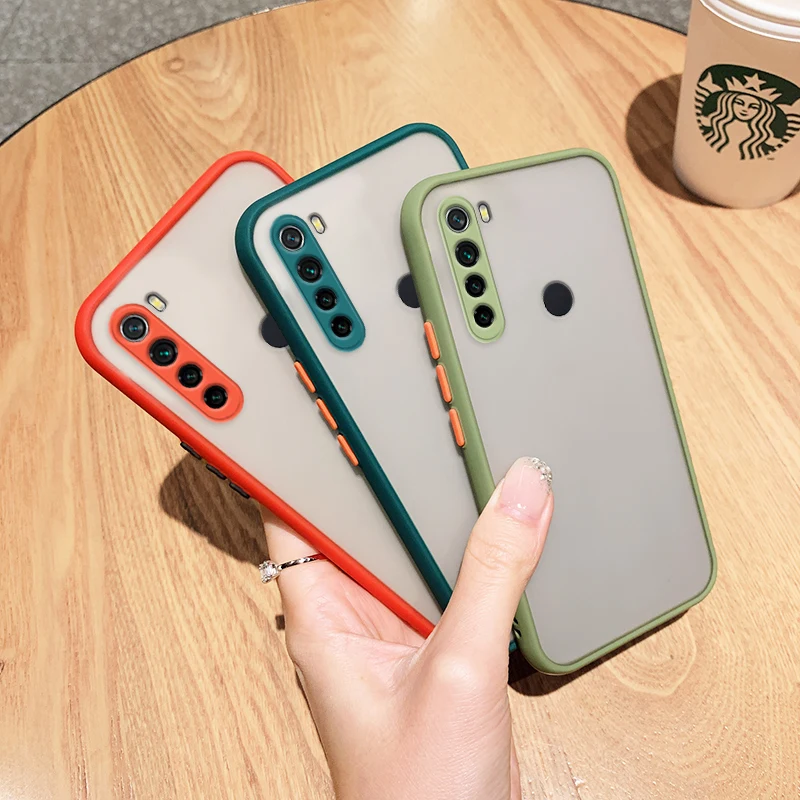 cartoon case for xiaomi redmi note 8 tpu silicone simple candy color phone cover for redmi note 8 shockproof cartoon phone case free global shipping