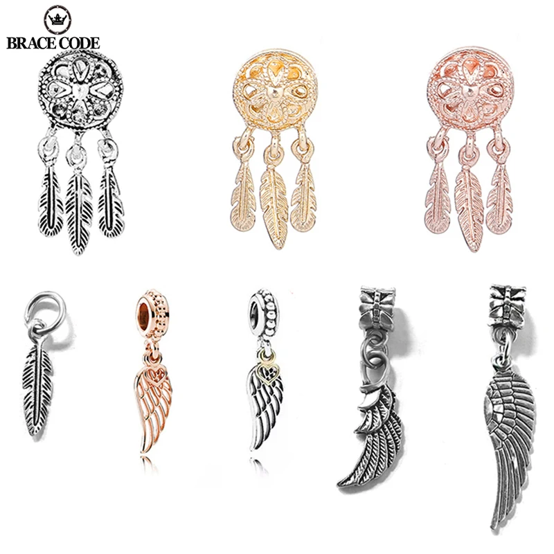 2 шт./лот Ловец снов перьев очаровательные брендовые браслеты ожерелья для мужчин