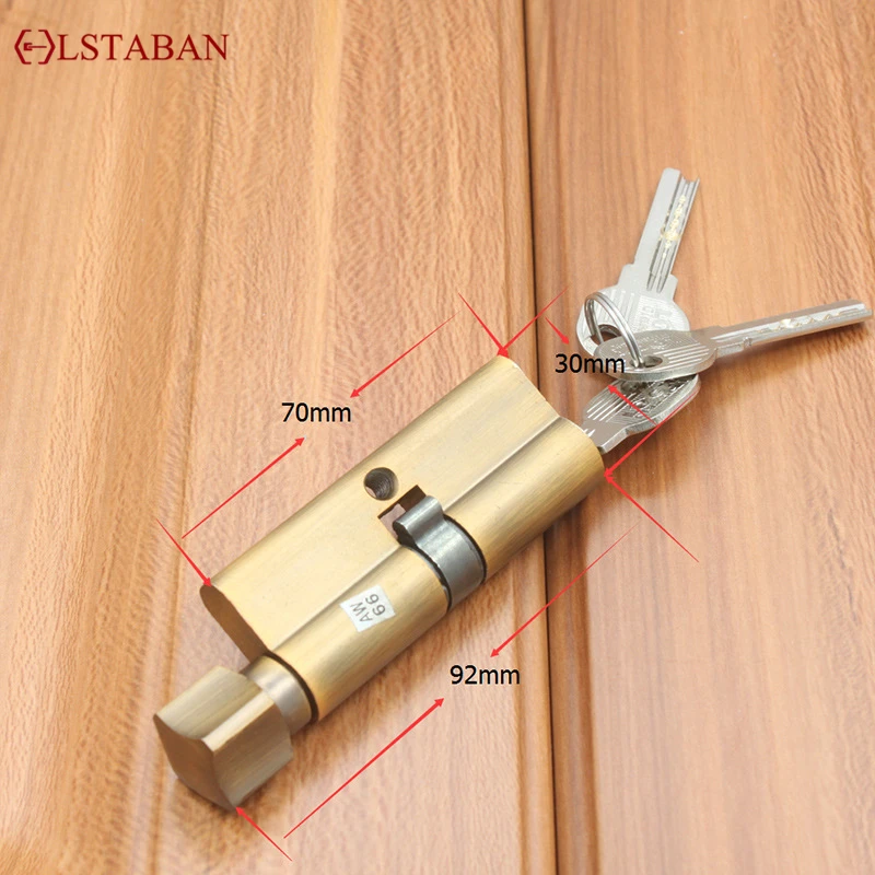 LSTABAN Золотой дверной замок из цинкового сплава в европейском стиле деревянный