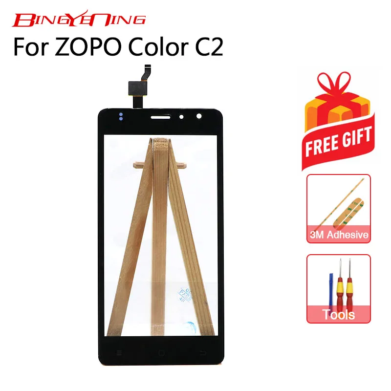 BingYeNing новый оригинальный запасной сенсорный экран для ZOPO color C2.|Сенсорные панели