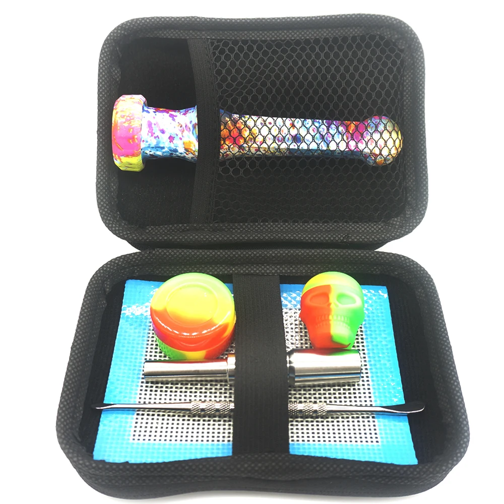 1 Набор силиконовых мазками трубы с Титан ногтей банку сигарета сорняк