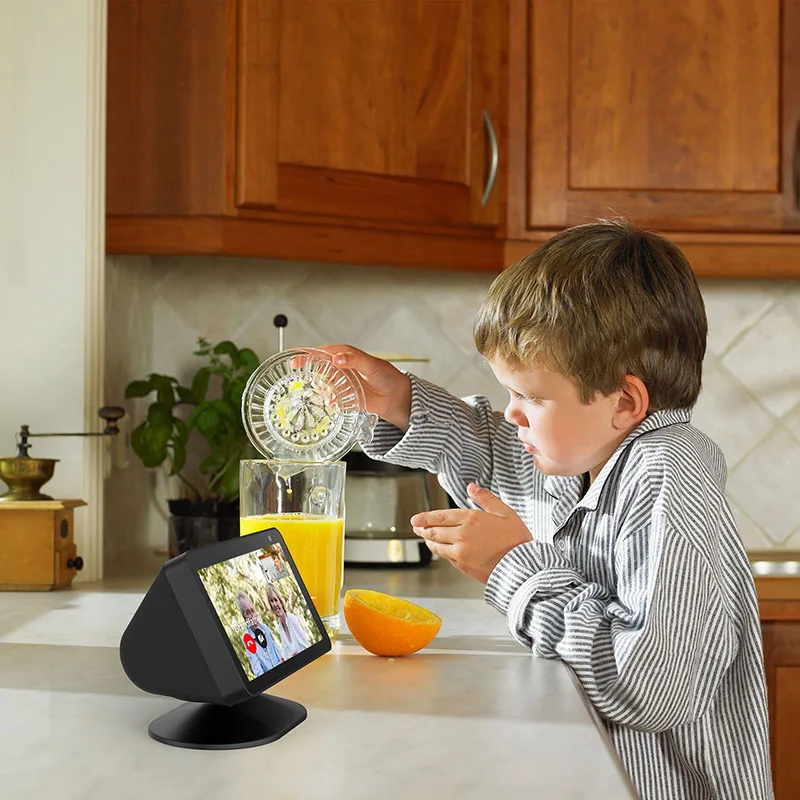 PlusAcc Magnetic Stand for Echo Show 8 5 (1st &amp 2nd Gen) with Swivel Tilt Adjustable Function to Get Good Viewing/Camera Angle |
