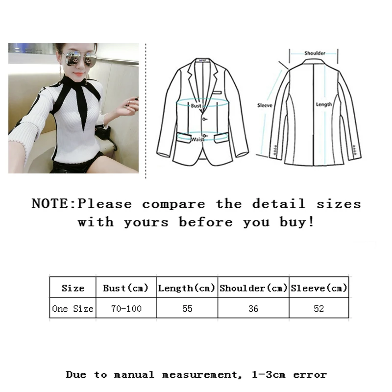 

Vangull Knitted Turtleneck Women Sweater Full Sleeve Patchwork Striped Sweaters Pullovers Female Knitting Slim Sweaters Tops