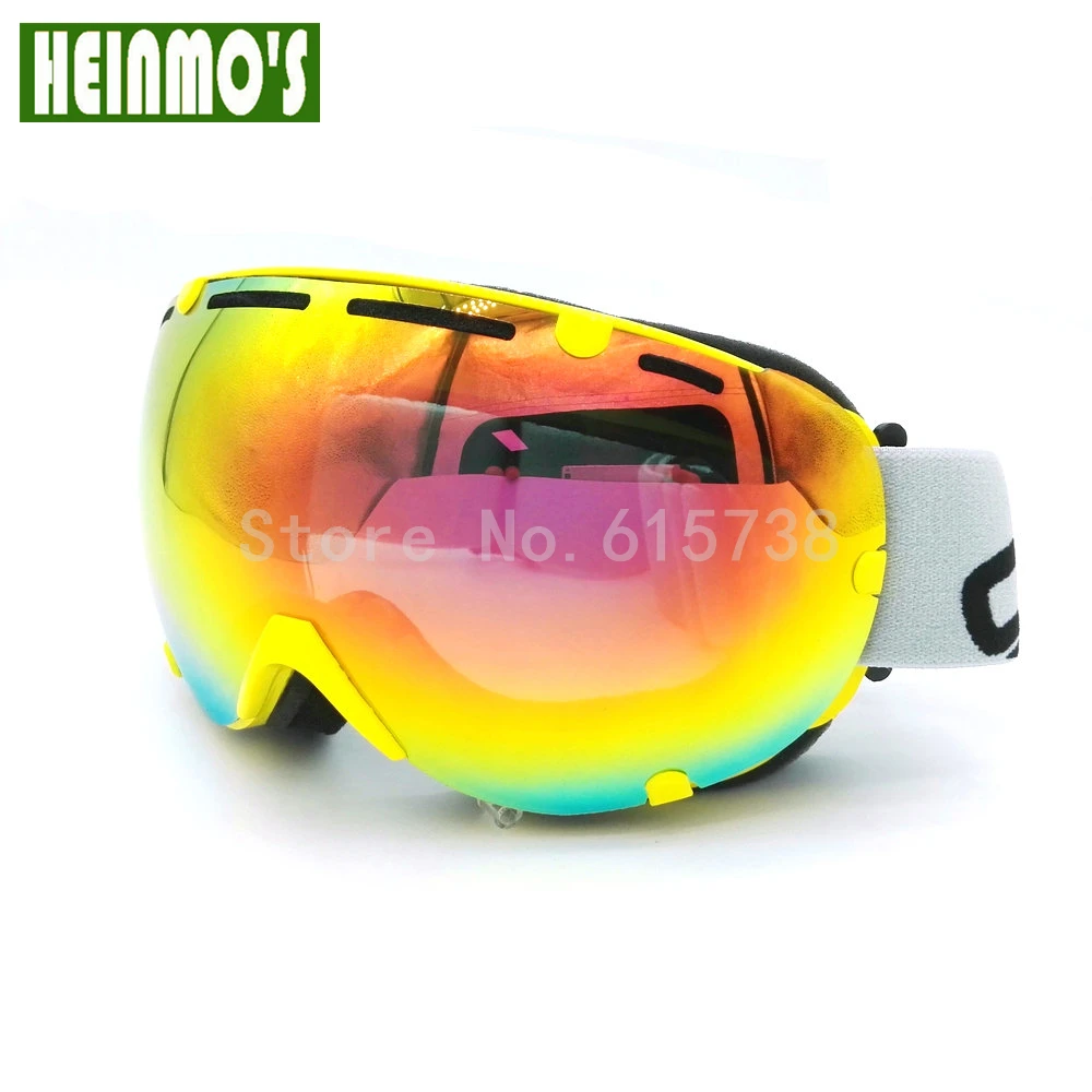 Лыжные очки 6 цветов двойные UV400 противотуманная большая Лыжная маска для катания