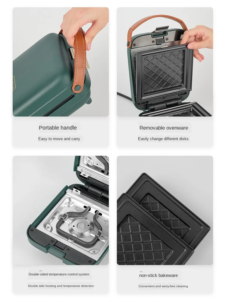 

Electric Waffles Maker Iron Sandwich Maker Machine Bubble Egg Cake Oven Breakfast Waffle Machine 220V 3 baking tray