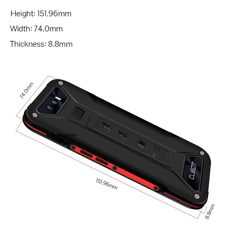 Cubot Quest Lite Android 9 0 3 ГБ 32 MT6761 четырехъядерный спортивный телефон 5 ''IP68