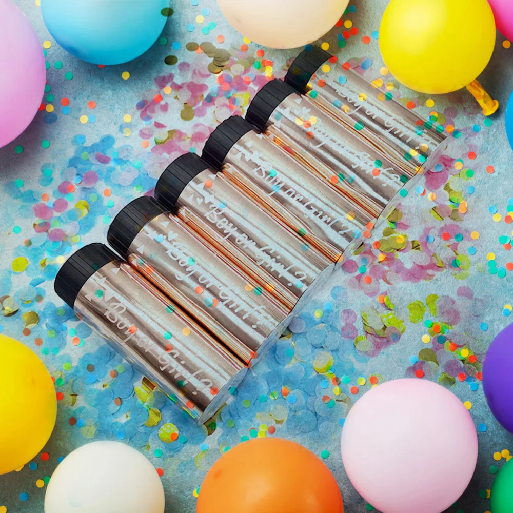 

4pcs Paper Baby Reveal Confetti Cannon Baby Gender Reveal Party Accessories