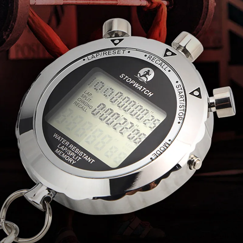 Цифровой профессиональный тренировочный секундомер ручной рефери Военная