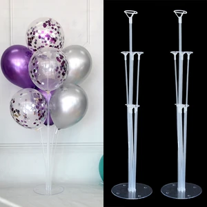 7 трубок, подставка для воздушных шаров, держатель, колонна, пластиковый шар, палка для дня рождения, вечерние, свадебные аксессуары