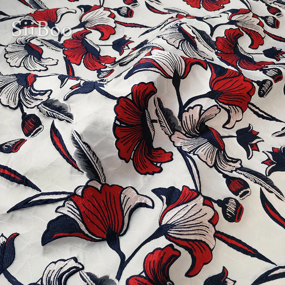 Итальянская 3D красочная цветочная тисненая стильная элегантная жаккардовая