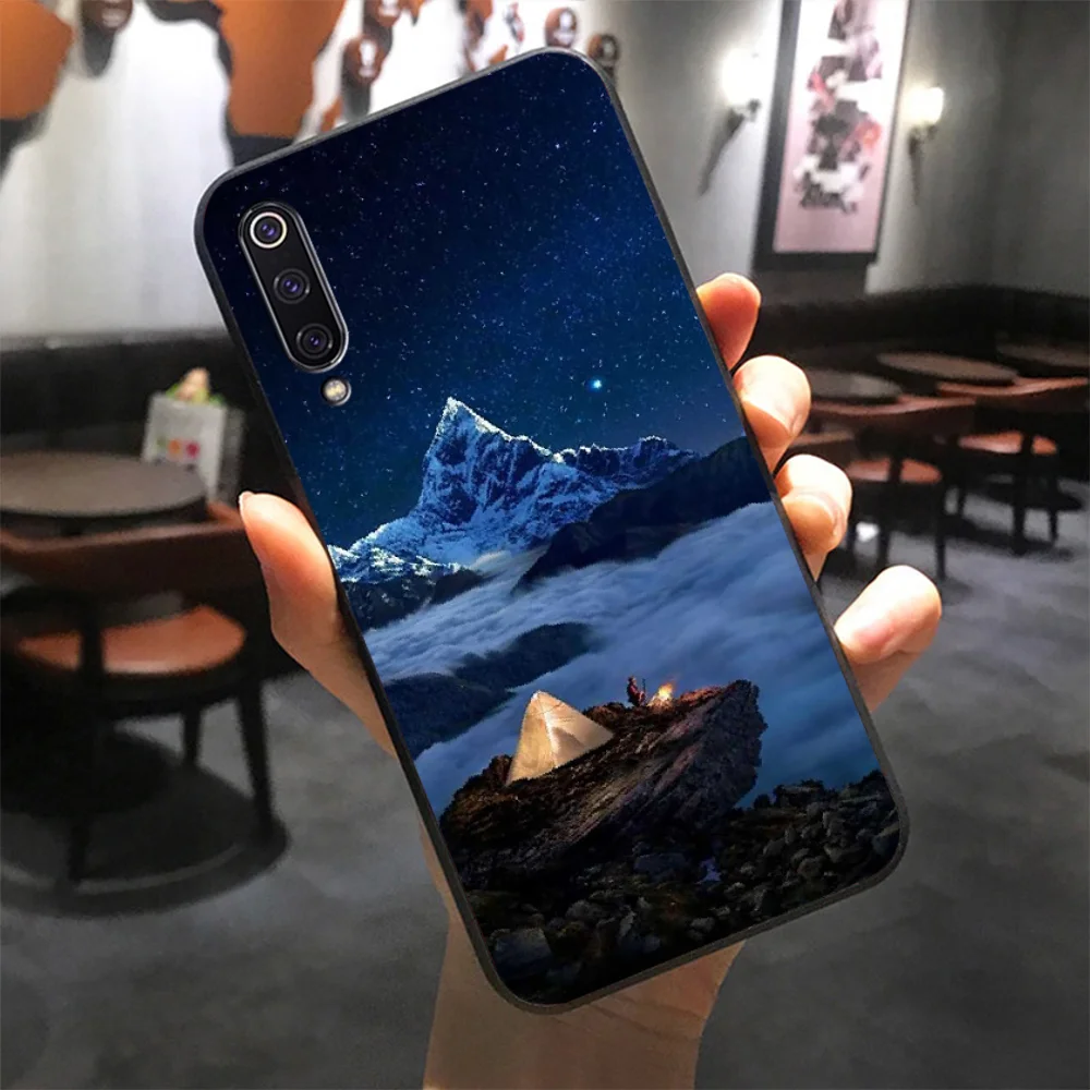 Милый чехол для телефона BaweiTE Mountain Peak Forest Bling Xiaomi 8 9 se 5X Redmi 6pro 6A 4X 7 5plus note 5 |