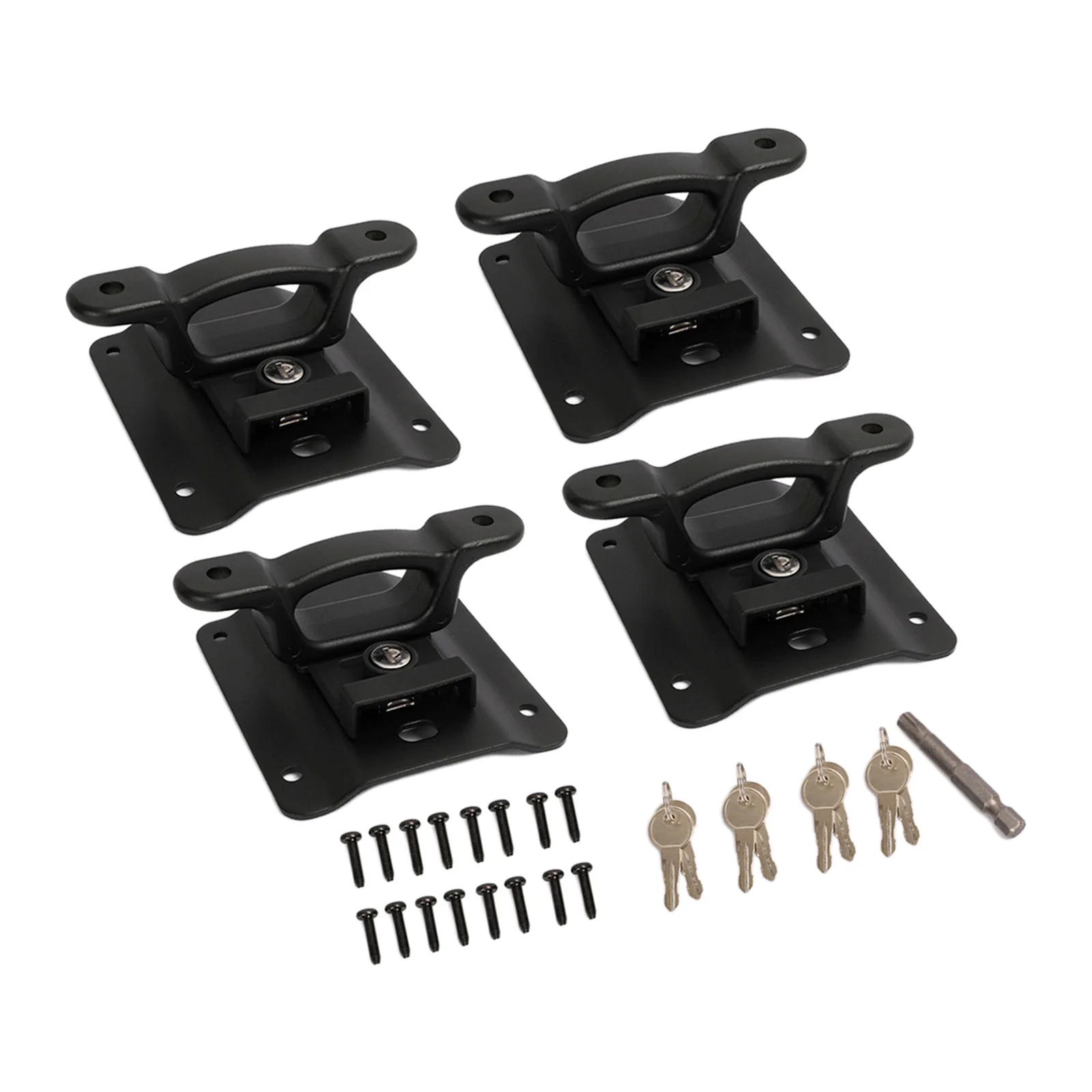 

Set of 4 Bed Tie Down Anchors Brackets with Plates Compatible with Ford F150 F250 2015-2021 FL3Z99000A64B FL3Z99000A64B