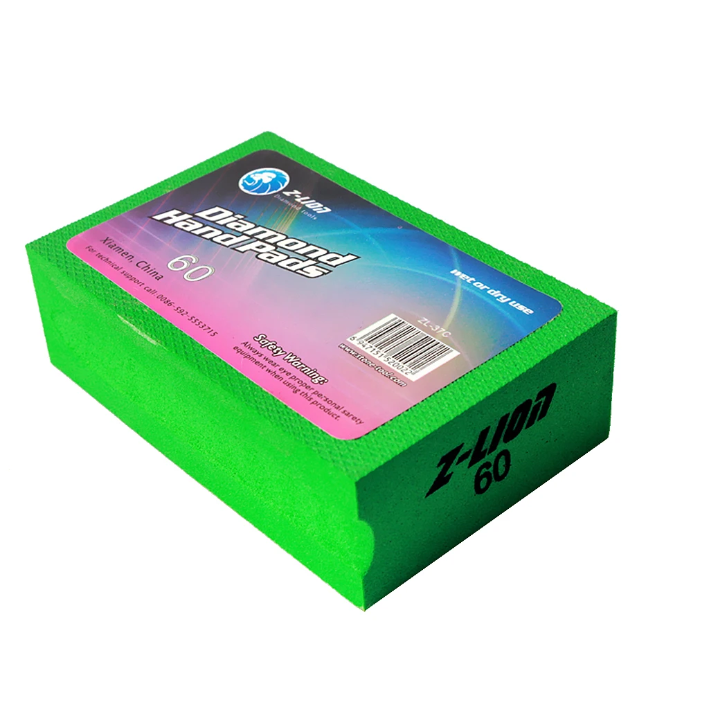 

Diamond Hand Polishing Pads - for Stone/Marble Concrete, Glass Polishing, Sanding Blocks - 60Grit-3000Grit ( 7 Sizes)