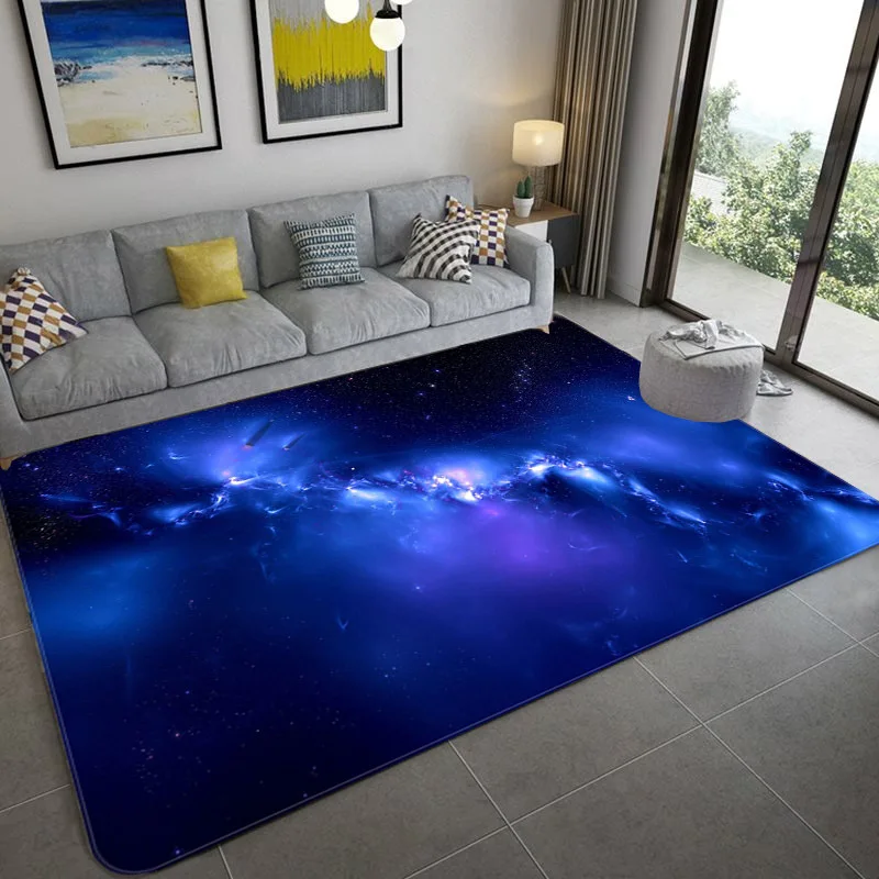 

Nordic 3d Printed Large Carpet Space Mat Living Room Non-slip Carpet Soft Flannel Area Carpet Home Decoration