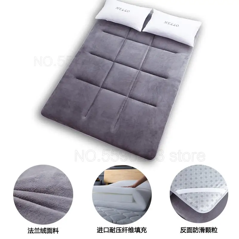 Фланелевая татами складная кровать большого размера подушка для общежития/дома