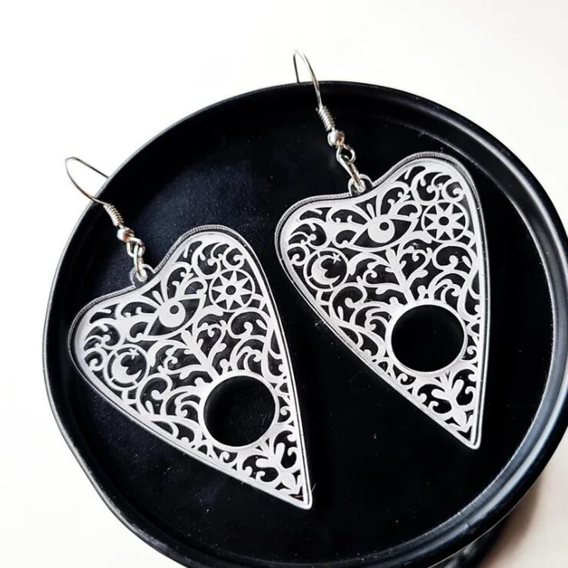

Transparent Acrylic Carved Eye Picks Fashion Sweet Girl Party Earring
