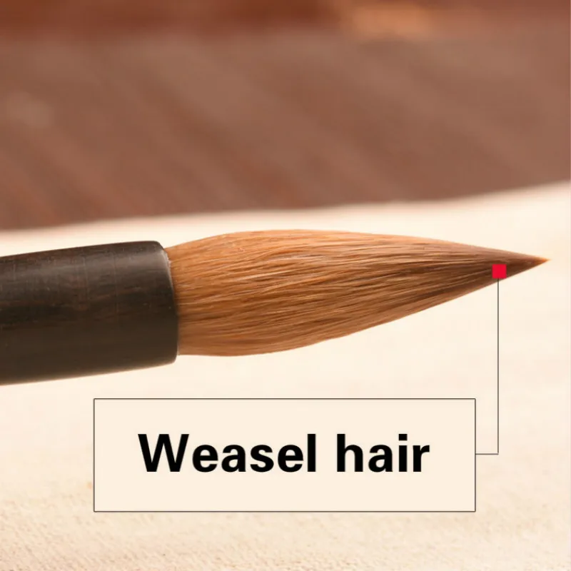 Ceny 3 Sztuk/zestaw Pędzelek Do Zdobień Wysokiej Klasy Chiński Pióro Do Kaligrafii Dorosłych Czysta łasica Włosów Chiński Obraz Pędzle Do Kaligrafii Tinta Chiny