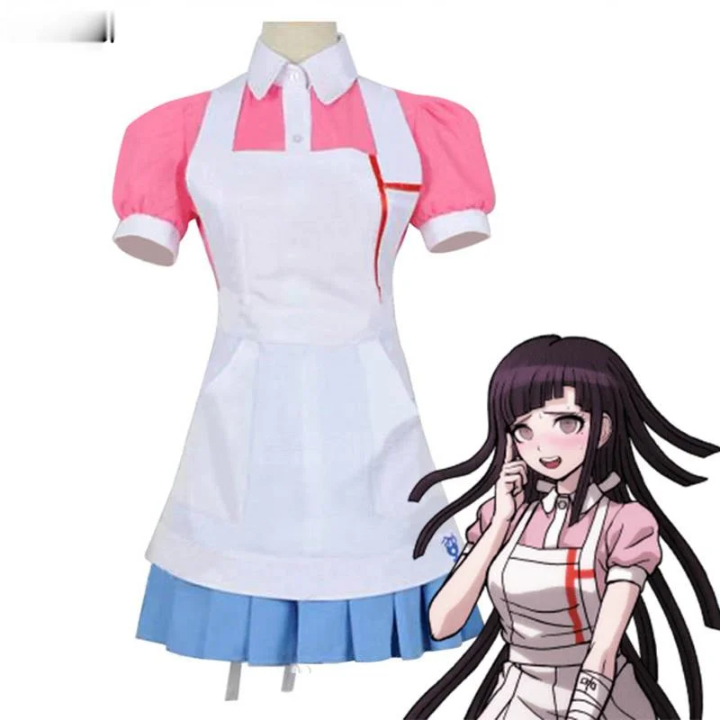 

Ainiel Danganronpa Komaru костюм Dangan Ronpa 2 Mikan Tsumiki Косплей парик костюм верхняя юбка рождественское платье принцессы Disfraz для женщин