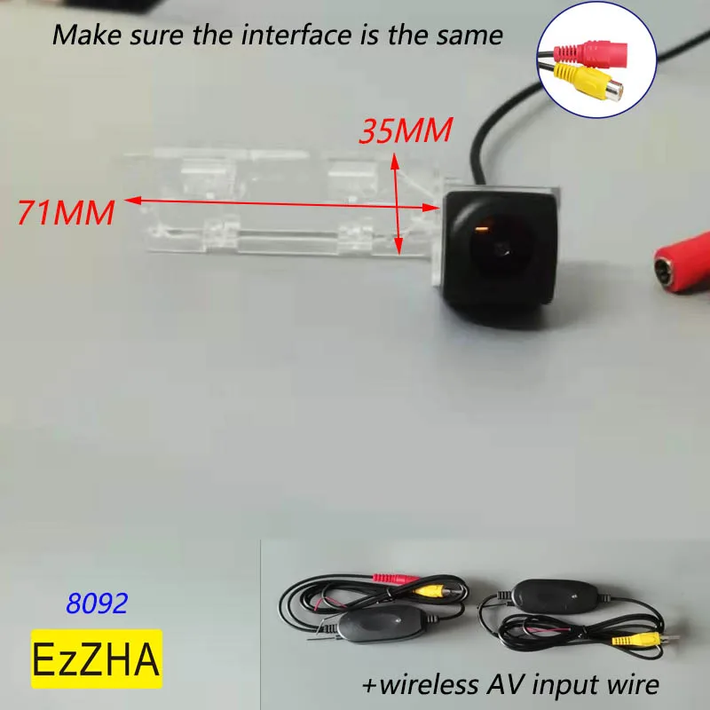 

EzZHA CCD HD ночное видение беспроводной рыбий глаз ночной ccd чип Автомобильная камера заднего вида парковочная камера для Geely Emgrand EC7