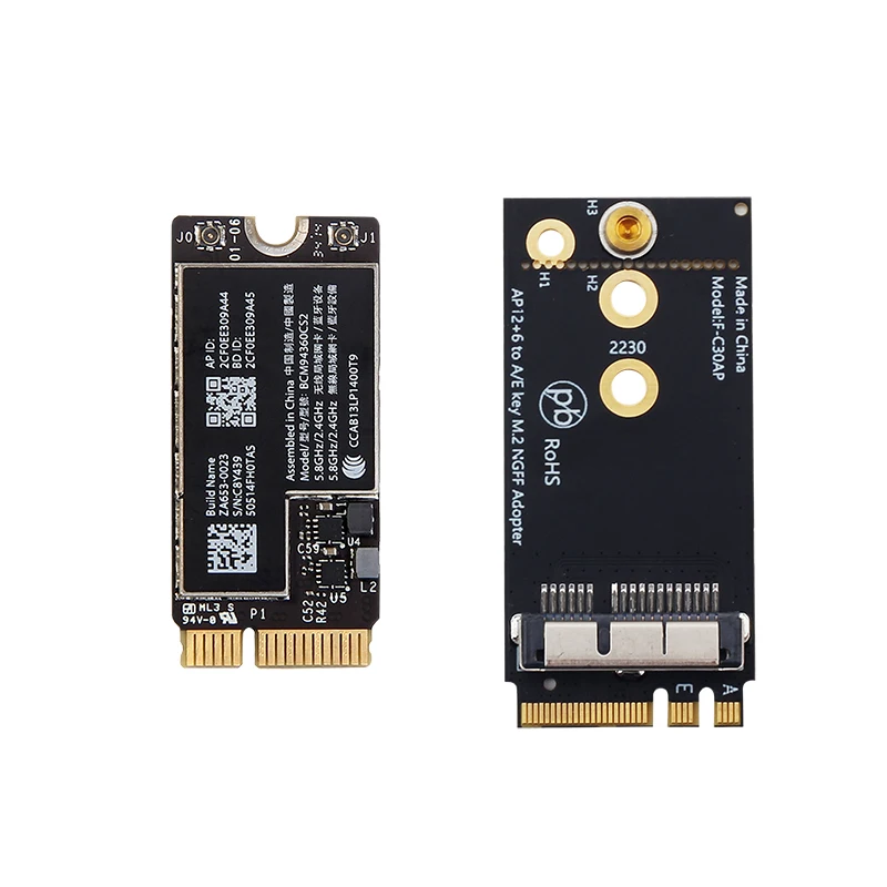 Для беспроводной Wi Fi карты 11 &quotA1465 13" A1466 BCM94360CS2 1200 Мбит/с Bluetooth 4 0 802.11ac Hackintosh macOS