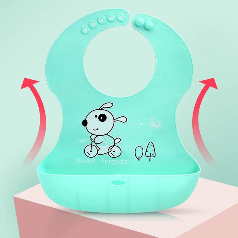 Складные силиконовые нагрудники для малышей детские водонепроницаемые