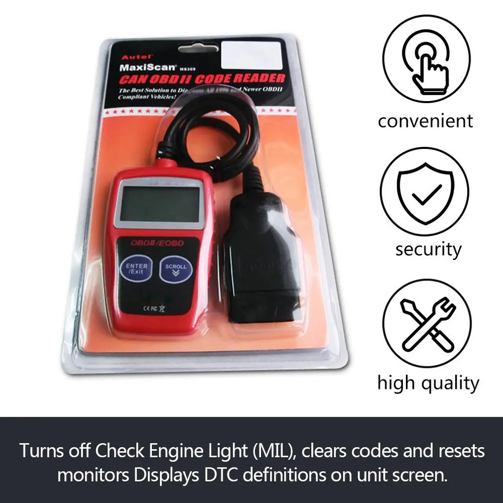 

KW806 Car Code Reader CAN BUS OBD 2 OBDII Diagnostic Scanner Tool Automotive Scan Tool Universal for Car