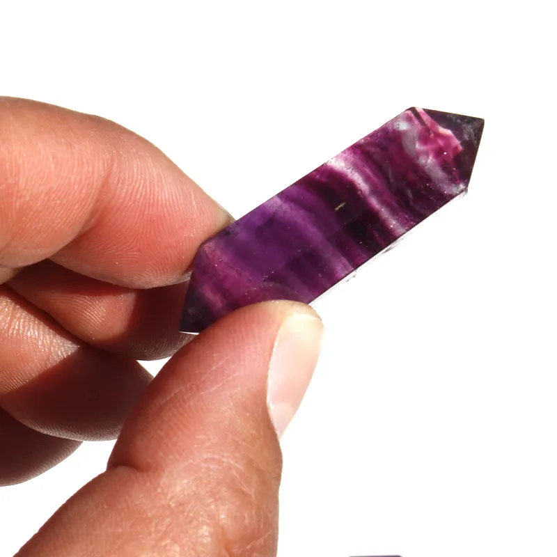 

1 Pcs Natural Red Fluorite Crystal Double Towers Healing Crystal Points