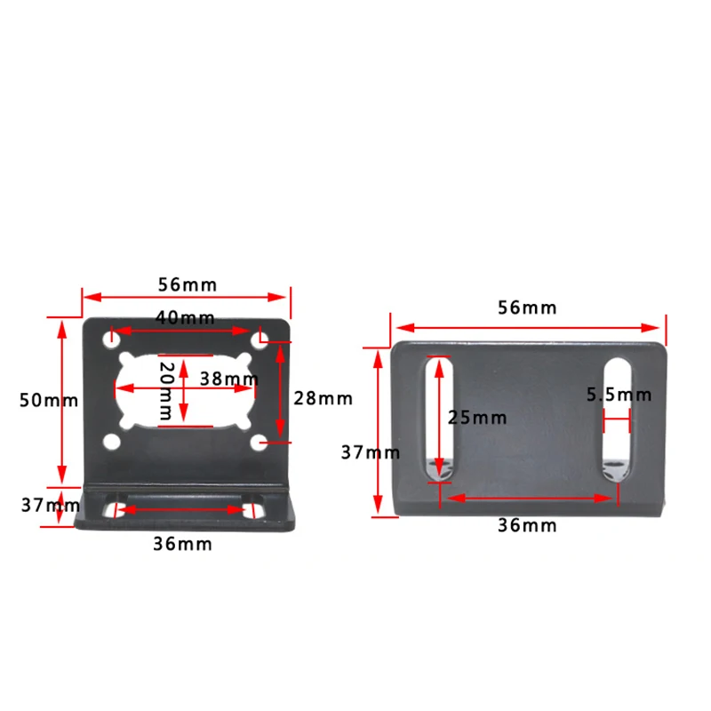 Металлический крепежный кронштейн для двигателя постоянного тока с червячным