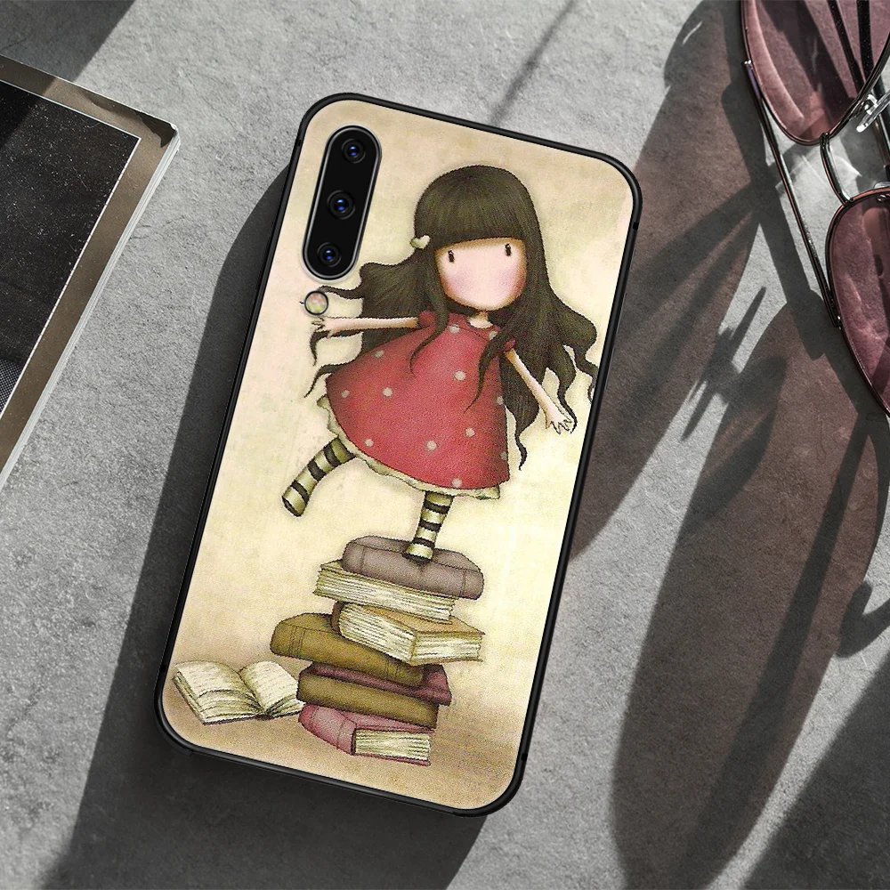 

Santoro Gorjuss Phone Case Cover For Samsung Galaxy A10 A11 A20 E A21 A30 A40 A41 A50 A51 A70 A71 A81 S 4G 5G black Etui Trend