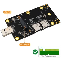 ngff m 2 to usb 3 0 adapter m2 key b to usb 3 0 type a converter riser card with dual nano sim card slots for wwan lte module