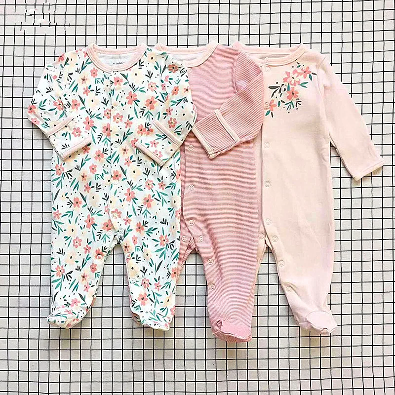 Комплект из 3 предметов Детский комбинезон с длинным рукавом Одежда для детей