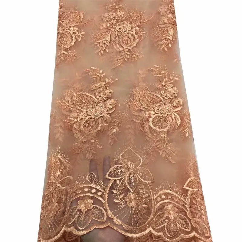 Кружевная ткань с вышивкой камнями 2020 классический дизайн африканская морская