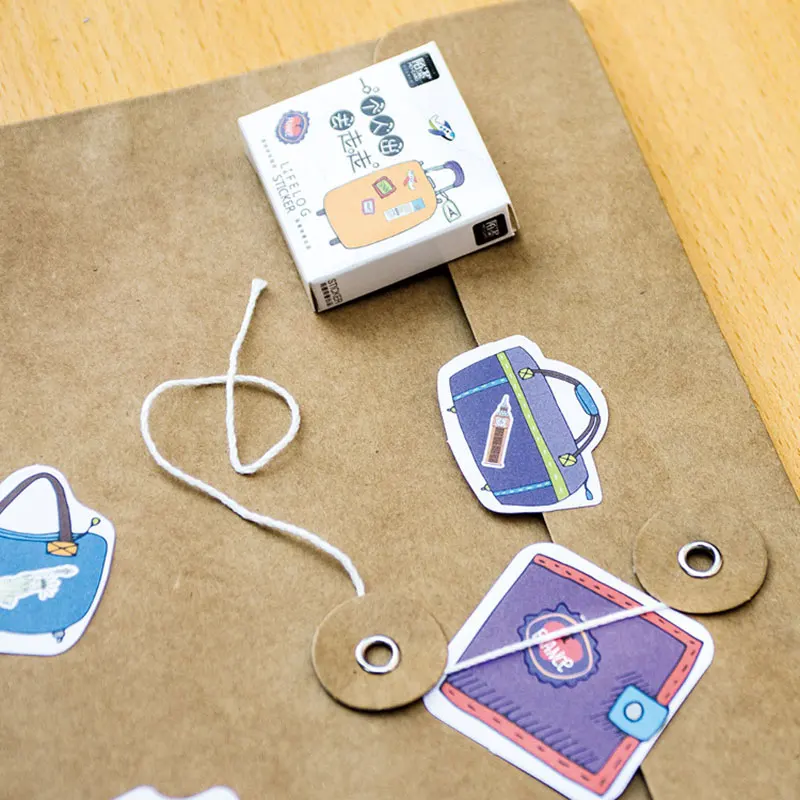 

45 Pcs/lot Travel Alone Mini Paper Sticker Decoration DIY Ablum Diary Scrapbooking Label Sticker Kawaii Stationery